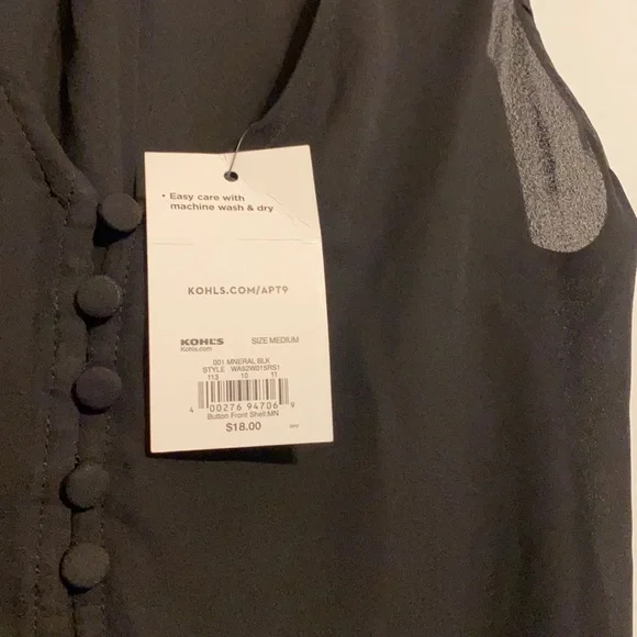 Sheer black tank top - Picture 3 of 3